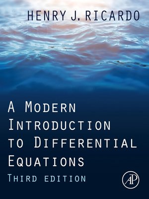 cover image of A Modern Introduction to Differential Equations